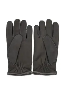 Кожаные перчатки Halvard с декоративными швами Moorer, серый