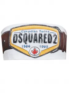 Майка с графическим принтом Dsquared2, белый