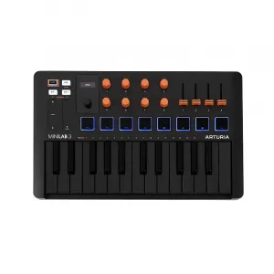 Компактная MIDI-клавиатура и контроллер с пэдами Arturia MiniLab 3 на 25 клавиш