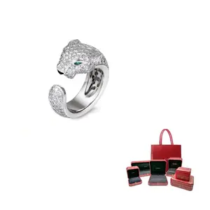 Cartier Кольца с бриллиантами женские silver