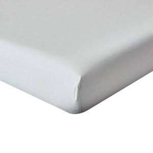 Простынь на подгонке Homescapes Fadendichte 200, 180x1x200 см цвет silber grau