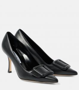 Туфли-лодочки Maysale 70 из кожи Manolo Blahnik, черный