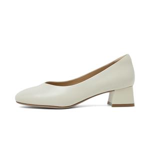 Туфли на высоком каблуке 4 см, женские COMELY, Cream White