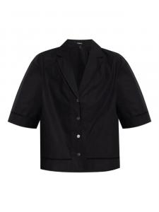 Рубашка с короткими рукавами и воротником Theory, черный