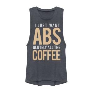 Футболка I Just Want Abs-olutely All The Coffee Muscle для юниоров