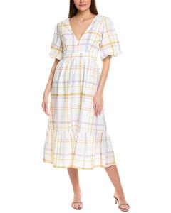 Платье миди с завязками JL LUXE, фиолетовый