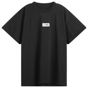 Футболка с логотипом Mm6 Maison Margiela, черный
