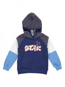 Толстовка с капюшоном темно-синего/светло-голубого цвета Fred´s World by GREEN COTTON