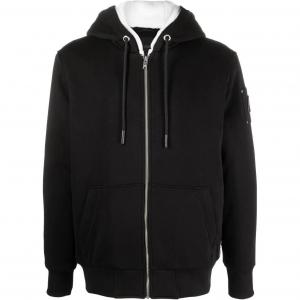Moose Knuckles Толстовка с капюшоном на молнии и шнурком, Black