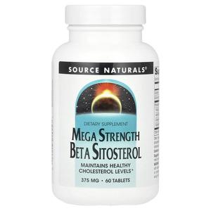 Source Naturals, Бета-ситостерол Mega Strength, 375 мг, 60 таблеток