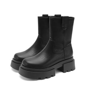 Коричневые женские ботинки Chelsea FOXER, черный