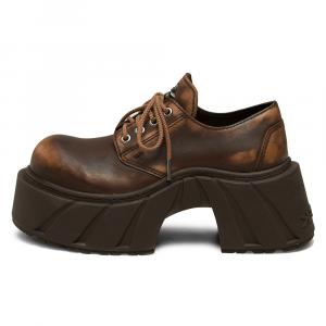 SMFK Повседневные однобортные туфли женские коричневые