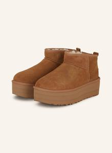 Сапоги классические UGG на платформе, коричневый