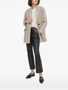 Твидовый пиджак Sisley, фиолетовый