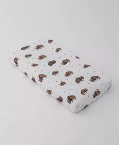 Муслиновая простыня для кроватки с принтом для мальчиков и девочек Little Unicorn, коричневый