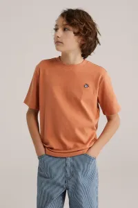 Ультрамягкая базовая футболка We Fashion, Terra Cotta