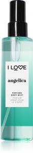 Парфюмированный спрей для тела с ароматом ангелики I Love, 200 мл