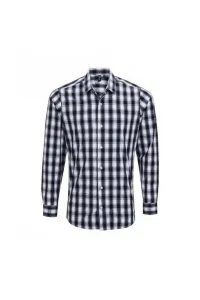 Рубашка в клетку Mulligan с длинными рукавами Premier, белый