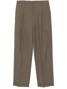 Брюки строгого кроя Saint Laurent, коричневый