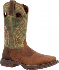 Мужские ковбойские сапоги Durango Rebel от Durango темно-каштанового и охотничьего зеленого цвета