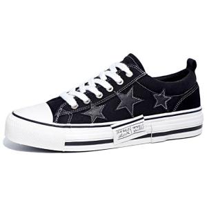 Холщовые кеды мужские низкие Baoda, черный/белый