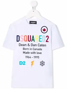 Футболка с логотипом DSQUARED2 KIDS, белый