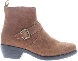 Женские повседневные ботинки Propet Memphis с круглым носком и молнией, низкий каблук 1-2 дюйма, коричневые