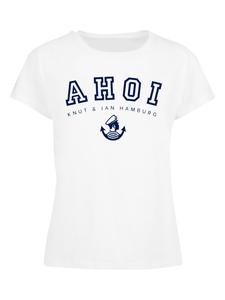 Женская футболка-бокс Ahoy Knut & Jan Hamburg белого цвета F4NT4STIC