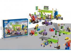 Строительные Блоки СИТИ 340 Эл. Транспорт, АЗС, Авто, Автомобиль, Самолет для разборки и точения 10в1 Inna marka