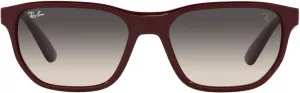 Женские прямоугольные солнцезащитные очки Ray-Ban RB4404M из коллекции Scuderia Ferrari, Dark Red/Grey Gradient