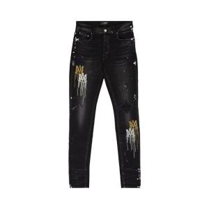 Джинсы Amiri Stencil Jeans, Aged Black