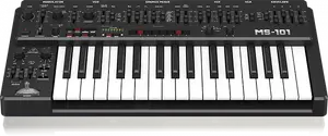 Behringer MS-1-BK, MS-101, 32-клавишный аналоговый монофонический синтезатор с арпеджиатором, черный //ARMENS//
