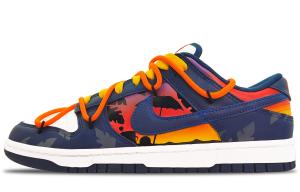 Кроссовки Nike Dunk Skateboarding Shoes Men Low-top Orange, синий