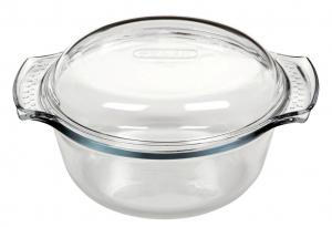 Pyrex 118A000 Easy-Grip Классическая форма для запекания Easy-Grip, круглая, 3,75 л, 27 x 14,5 см, прозрачная, прозрачный