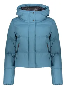 Пуховик с капюшоном Herno, синий