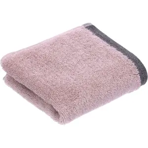 Гостевые полотенца Prato однотонные, с меланжевым узором по краю Bugatti, Sea lavender