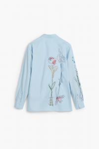 Рубашка с длинными рукавами и вышивкой