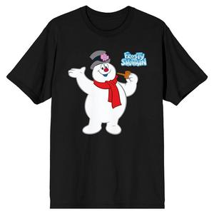 Мужская футболка Frosty The Snowman развевающаяся Licensed Character, черный