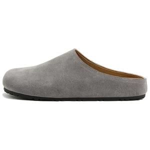 Lan Miao Женские сандалии с закрытым носком, устойчивые к истиранию, резиновая подошва, цвет "дымчато-голубой"