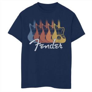 Футболка Fender Rainbow Telecaster с логотипом для мальчиков 8–20 лет Licensed Character