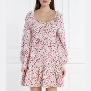 Платье Doxa с добавлением льна. Pepe Jeans London, белый