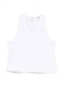 Топ с оборками Sandro, белый