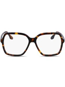 Victoria Beckham Eyewear очки в квадратной оправе, коричневый
