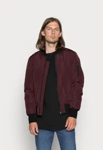 Двухцветная куртка-бомбер Urban Classics, Burgundy/Black