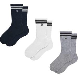 Lululemon Носки Crew Unisex 3 пары White