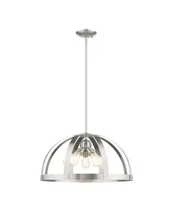 Подвесная люстра Stoneridge на 5 ламп Livex, silver-tone