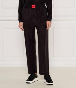 Ткань штаны снузи Regular fit Hugo Bodywear, черный