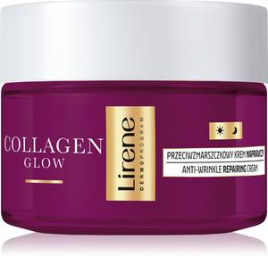 Антивозрастной восстанавливающий крем Collagen Glow 70+ для питания кожи и поддержания ее естественного уровня увлажненности Lirene, 50 мл