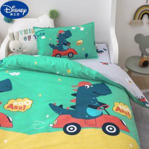 Disney Детский пододеяльник 120х150 см, 100% хлопок, принт Dinosaur Driving