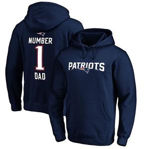 Толстовка с капюшоном мужская NFL Pro Line New England Patriots #1 Dad Unbranded